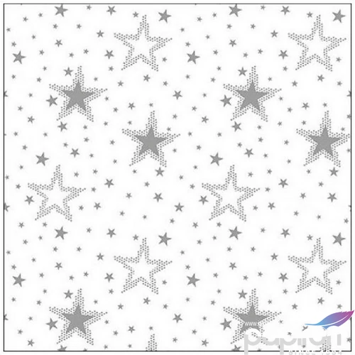 Szalvéta Ambiante Night sky silver/white 20db-os papírszalvéta 33x33cm,20db-os