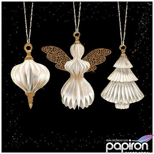 Szalvéta Ambiante Paper ornaments back papírszalvéta 33x33cm,20db-os