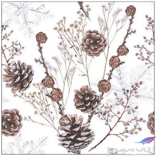 Szalvéta Ambiante Pine cones papírszalvéta 33x33cm,20db-os