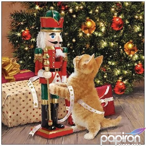 Szalvéta Ambiante Playing with nutcracker papírszalvéta 25x25cm,15db-os