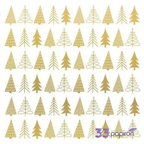 Szalvéta karácsony Pure Mood gold papírszalvéta 33x33cm,20db-os