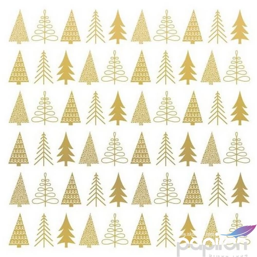 Szalvéta karácsonyi Pure Mood gold papírszalvéta 33x33cm,20db-os