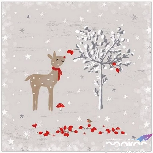 Szalvéta Ambiante Sniffing Deer papírszalvéta 33x33cm,20db-os