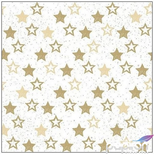 Szalvéta Ambiante Stars All Over Godl papírszalvéta 33x33cm,20db-os