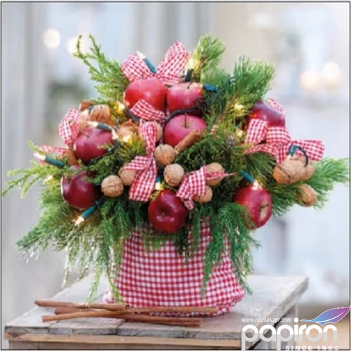 Szalvéta Ambiante Vichy Decoration papírszalvéta 25x25cm,15db-os