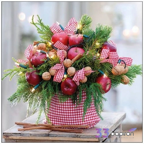 Szalvéta Ambiante Vichy Decoration papírszalvéta 33x33cm,20db-os