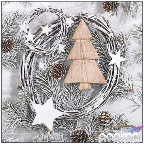 Szalvéta Ambiante White Christmas papírszalvéta 33x33cm,20db-os