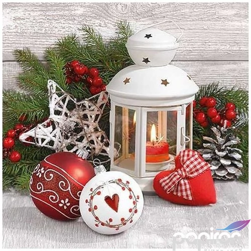 Szalvéta Ambiante White Lantern papírszalvéta 33x33cm,20db-os
