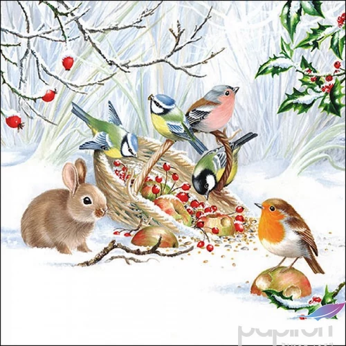 Szalvéta Ambiante Winter Treat papírszalvéta 33x33cm,20db-os