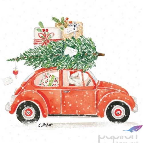 Szalvéta PPD karácsonyi Christmas delivery papírszalvéta 33x33cm,20db-os