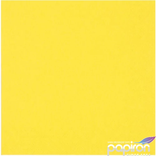 Szalvéta 33x33cm Ti-Flair 3rétegű 33x33 20lap/csom. sun yellow 301384