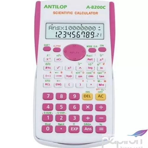 Számológép Antilop A-8200c tudományos 240 funkciós pink