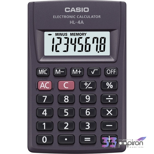 SzámoLógép Casio HL-4 zsebszámológép 8digites