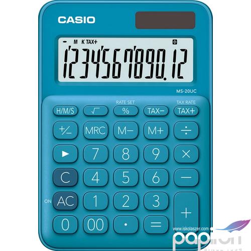 SzámoLógép Casio MS-20UC BU asztali számológép 12digites kék