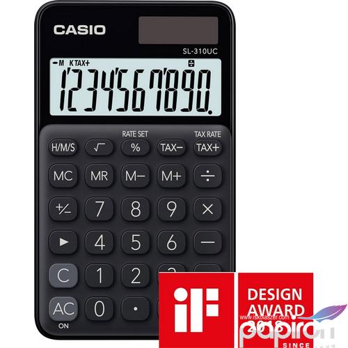 Számológép Casio SL-310UC BK 10digites zsebszámológép fekete CASIO SL 310 UC Trendy Colours sorozat