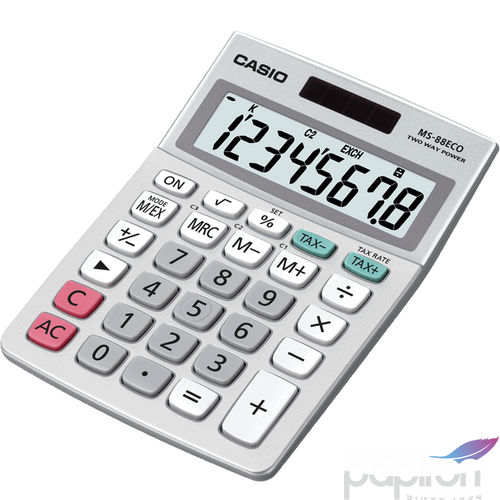 SzámoLógép Casio ECO MS-88ECO környezetkímélő számológép