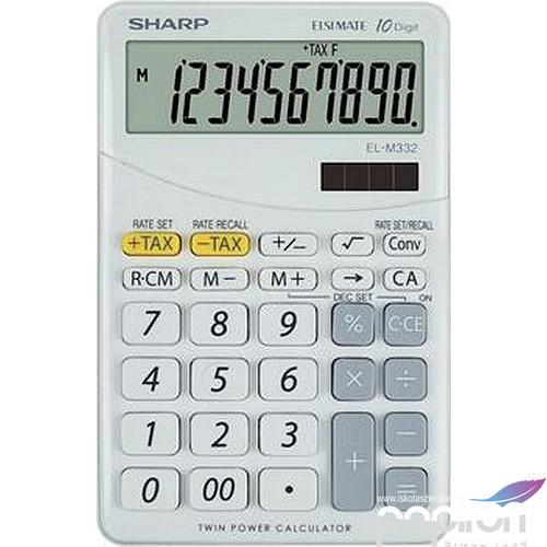 Számológép Sharp EL-M332 fehér Asztali 10 számjegy C SHM332BWH