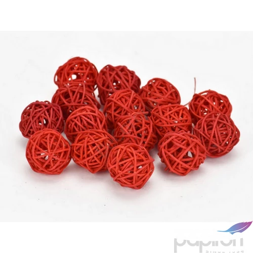 Szárított termés rattan gömb 4cm-es (10db/csomag) narancs színű vessző gömb