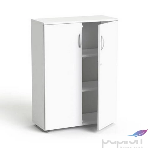 Szekrény 3 rendező magas kétajtós polcokka MAYAH Freedom SV-06 fehér