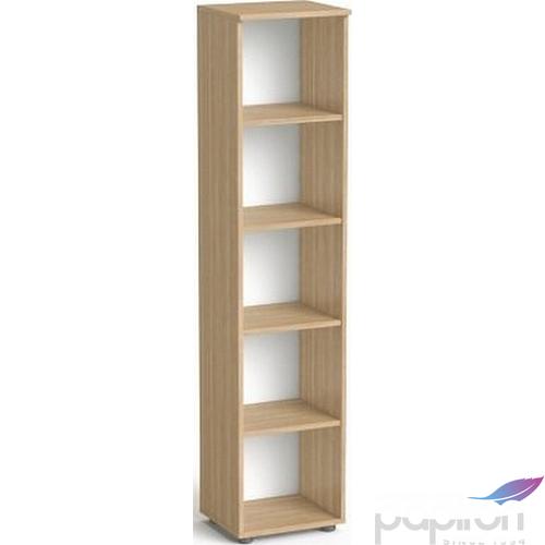 Szekrény Mayah 5 rendező magas nyitott polcos keskeny Freedom SV-03 kőris
