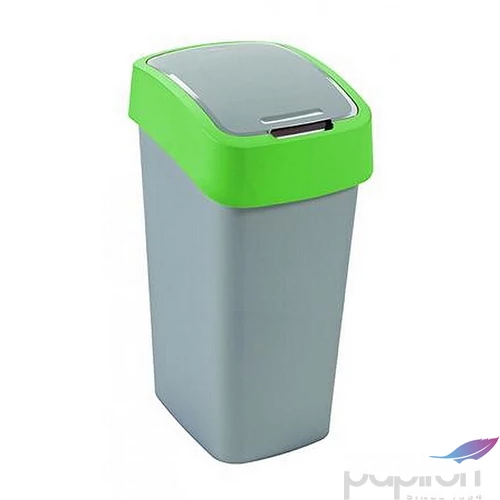 Szemetes billenős Curver 50L szelektív hulladékgyűjtő, műanyag zöld/szürke