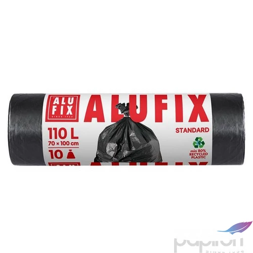 Szemeteszsák 110 l 10db 70x110cm 25 µ ALUFIX fekete