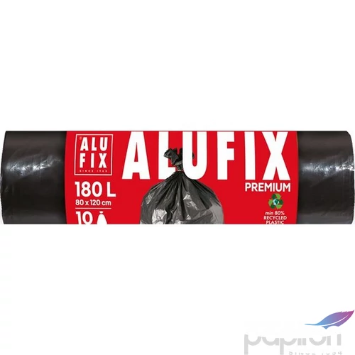 Szemeteszsák 180 l 10db 80x120cm 45 µ ALUFIX fekete