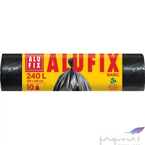 Szemeteszsák 240 l 10db 100x125cm 20 µ ALUFIX Economy fekete