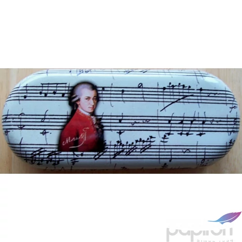 Fém Szemüvegtok 16x2,8x5,5 cm Mozart 