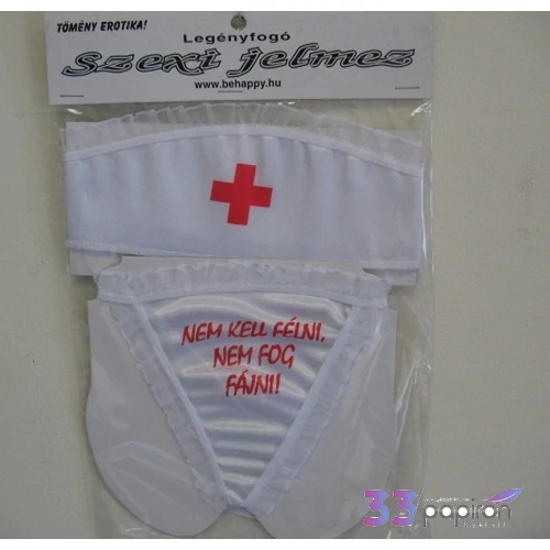 Jelmez tanga+fejdísz Szexi lánybúcsú