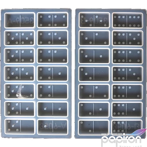 Szilikon öntőforma Professzionális, átlátszó, domino 20,5 x 11,2 x 1,3 cm