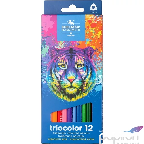 Színes ceruza 12 Koh-I-Noor 3132/12 Triocolor iskolaszer- tanszer