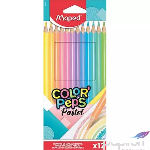 Színes ceruza 12 Maped háromszögletű Color Peps pasztell Színes ceruzák