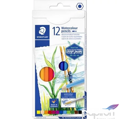 Színes ceruza 12 Staedtler Design Journey Akvarell hatszögű 12színű Írószerek STAEDTLER 14610C C12