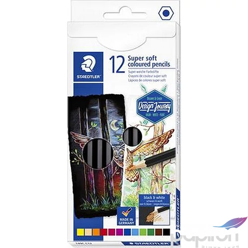 Színes ceruza 12 Staedtler Design Journey Super Soft 12színű Írószerek STAEDTLER 149C C12