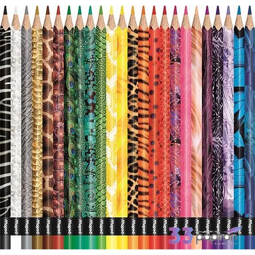 Színes ceruza 24 Maped Color`Peps Animal háromszögletű 24színű Írószerek MAPED 832224