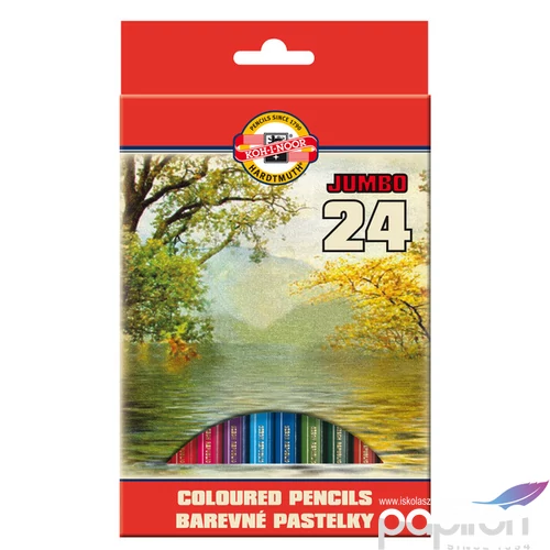 Színes ceruza 24 Koh-I-Noor 3374/24 Jumbo iskolaszer- tanszer