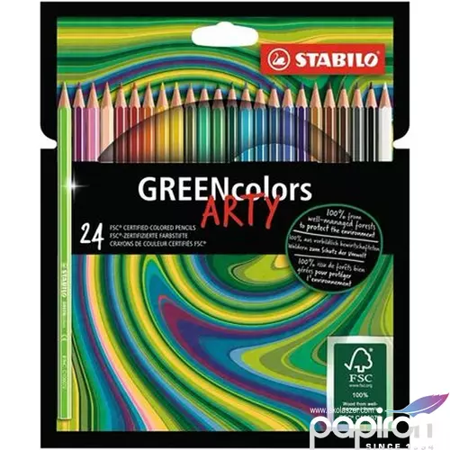 Színes ceruza 24 Stabilo GreenColors Arty hatszögletű 24színű Írószerek STABILO 6019/24-1-20