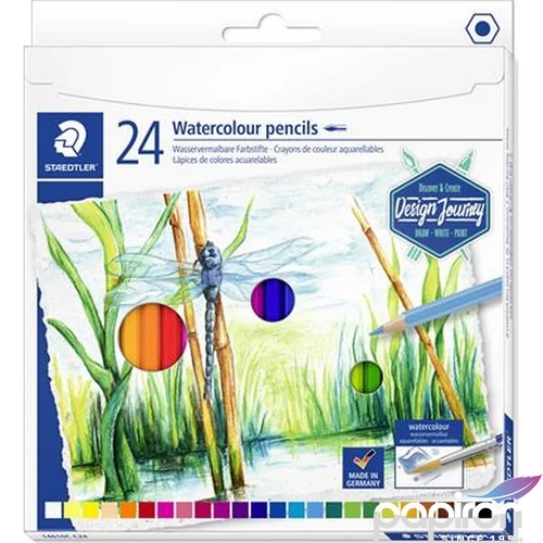 Színes ceruza 24 Staedtler Design Journey Akvarell hatszögű 24színű Írószerek STAEDTLER 14610C C24