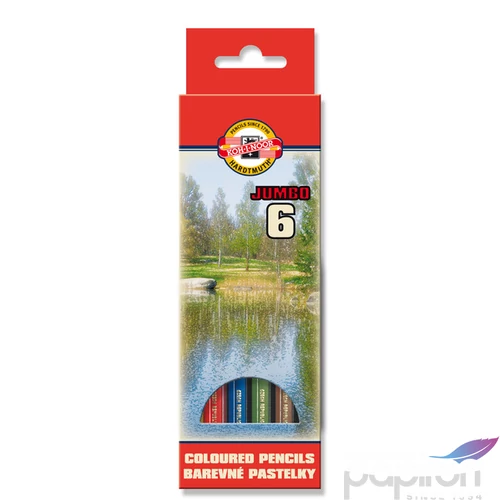 Színes ceruza 6 Koh-I-Noor 3371/6 Jumbo hatszögletű iskolaszer- tanszer