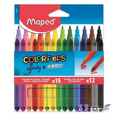 Színes ceruza és filctoll  Map 