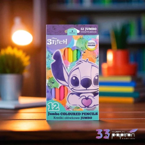színes ceruza Stitch JUMBO - Stitch háromszög 12 paszteszín Colorino