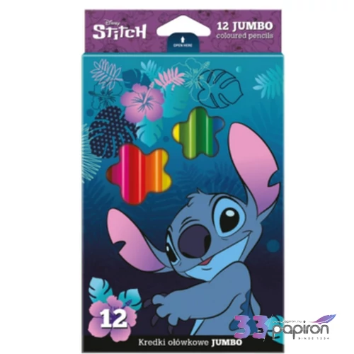 színes ceruza Stitch JUMBO - Stitch háromszög 12szín Colorino