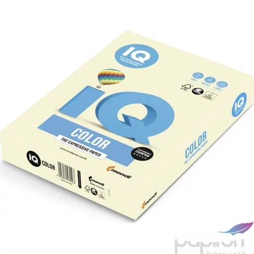 Színes másolópapír IQ pasztell vanilia A4/80gr.  IQ BE66 500ív/csom