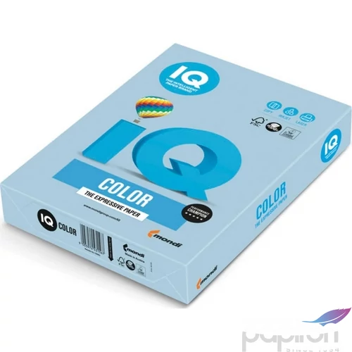 Színes másolópapír IQ pasztel középkék A4 160g 250ív/csomag 15339
