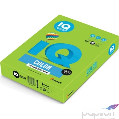 Színes másolópapír IQ tavaszi zöld A4 160g 250ív/csomag