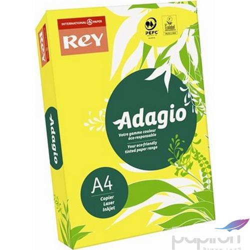 Színes másolópapír Rey Adagio A4, 160gr intenzív sárga 250ív/csom
