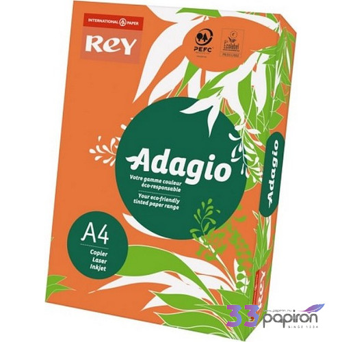 Színes másolópapír Rey Adagio A4, 80gr élénk intenzív Narancs/ORANGE LIPAD48IN