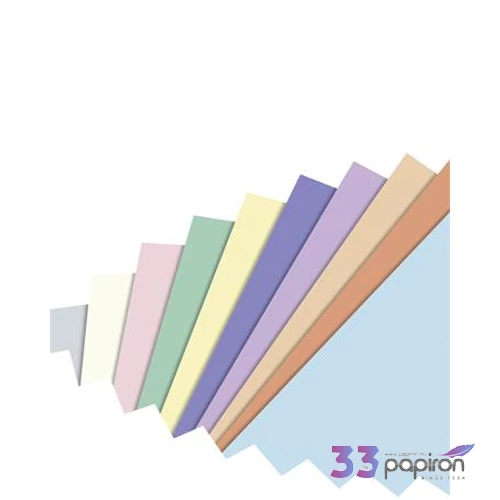 Színes papír A4 130g 10x10 lap FOLIA „Pastel” vegyes színek