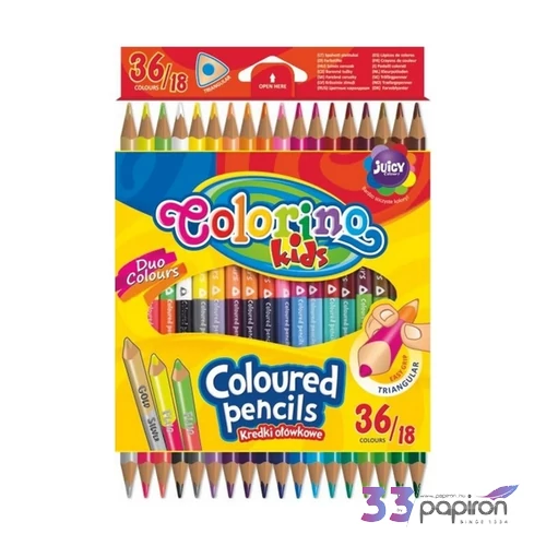 Színesceruzakészlet Colorino K kétvégű 18/36-os